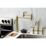 Heirloom Two-Handle 1-Hole Deck Mount Pot Filler Faucet