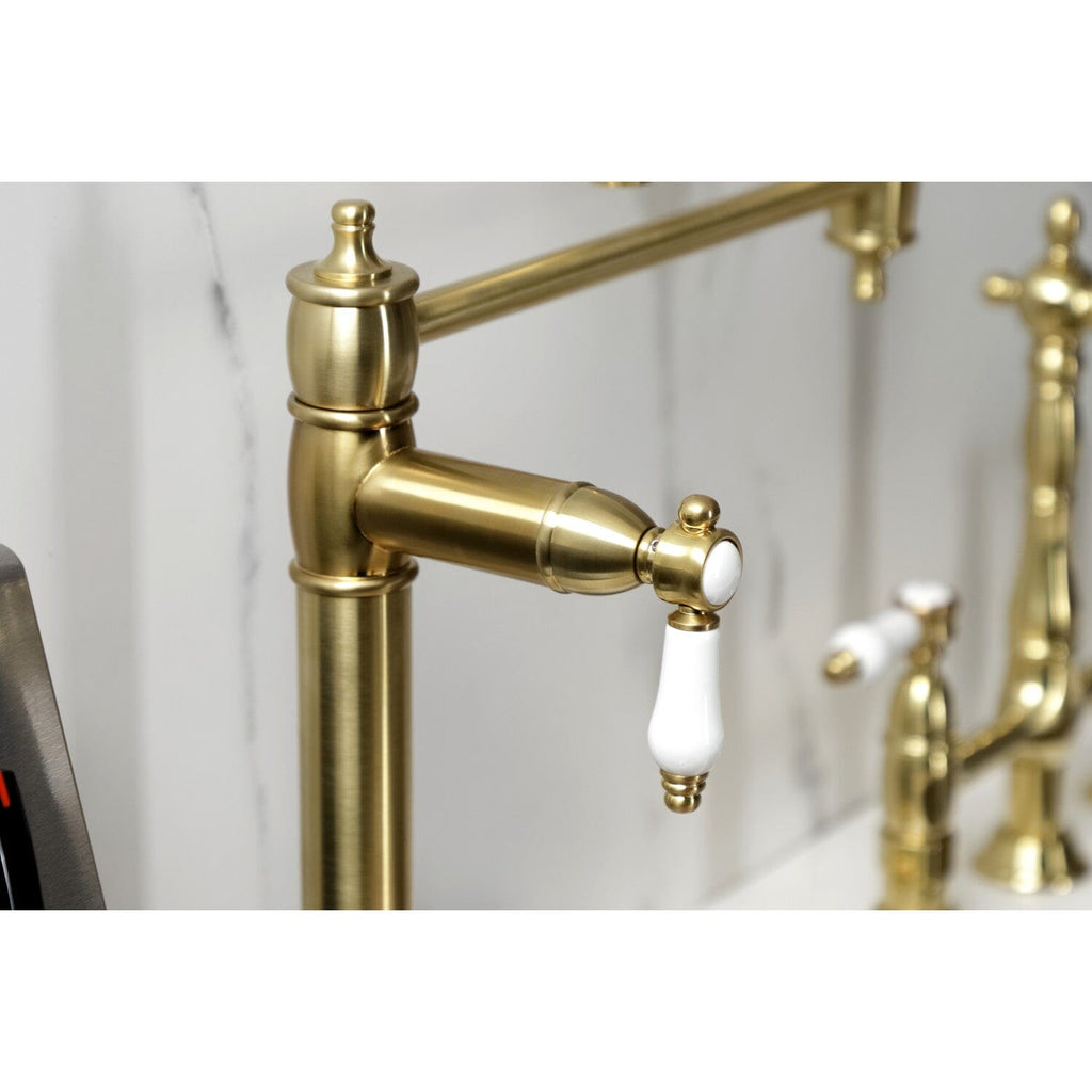 Bel-Air Two-Handle 1-Hole Deck Mount Pot Filler Faucet