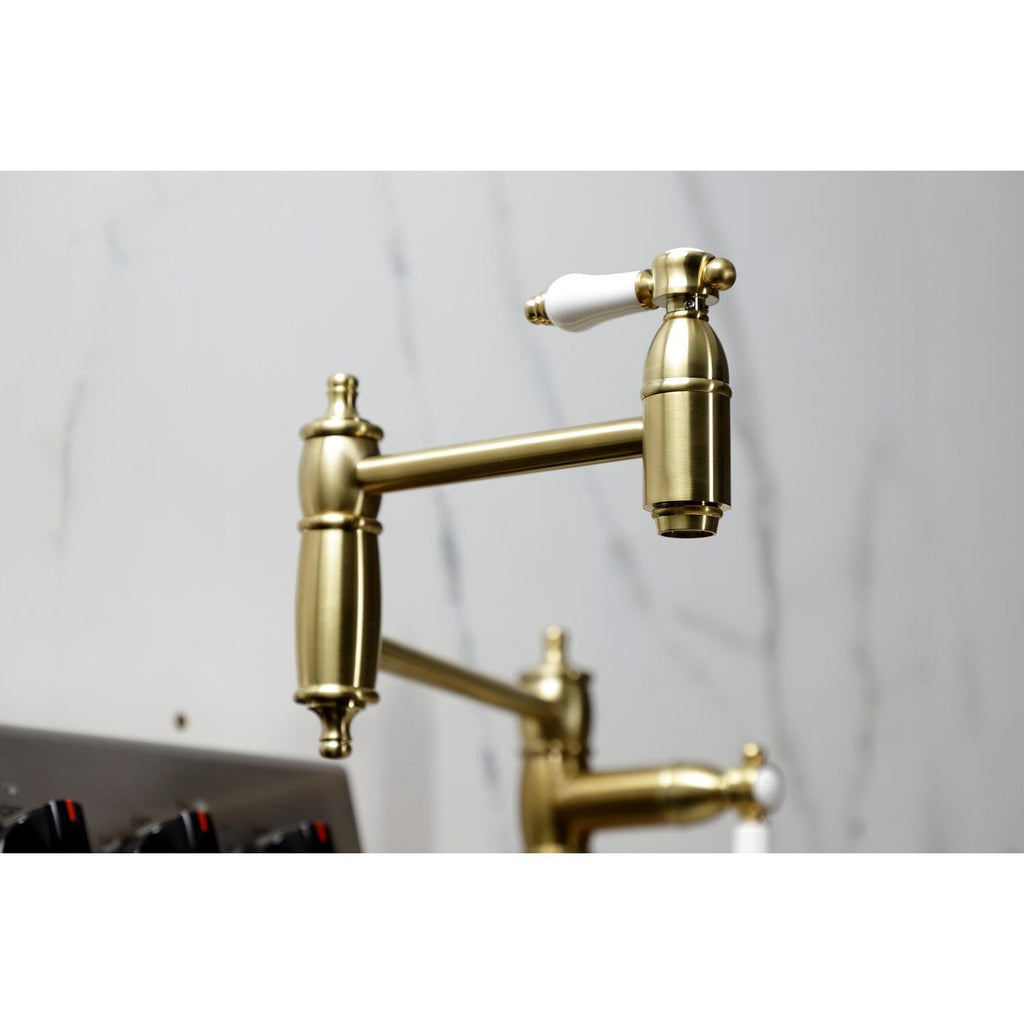 Bel-Air Two-Handle 1-Hole Deck Mount Pot Filler Faucet