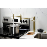Bel-Air Two-Handle 1-Hole Deck Mount Pot Filler Faucet