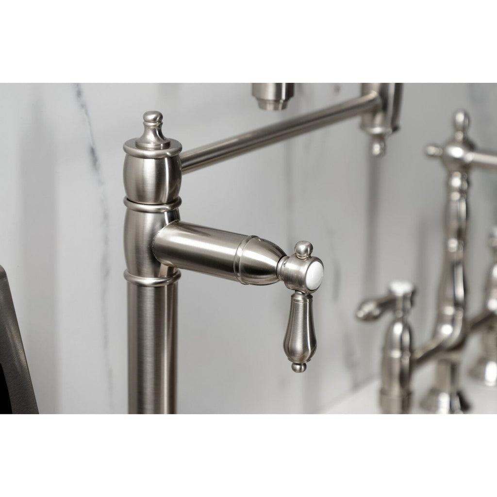 Heirloom Two-Handle 1-Hole Deck Mount Pot Filler Faucet