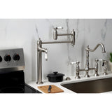 Bel-Air Two-Handle 1-Hole Deck Mount Pot Filler Faucet