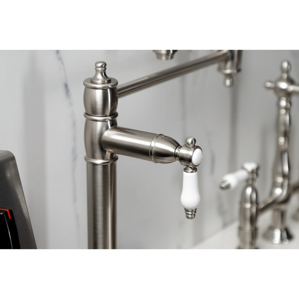 Bel-Air Two-Handle 1-Hole Deck Mount Pot Filler Faucet