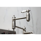 Bel-Air Two-Handle 1-Hole Deck Mount Pot Filler Faucet