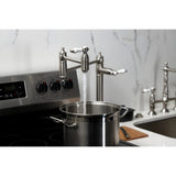 Bel-Air Two-Handle 1-Hole Deck Mount Pot Filler Faucet