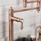 Heirloom Two-Handle 1-Hole Deck Mount Pot Filler Faucet