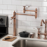Bel-Air Two-Handle 1-Hole Deck Mount Pot Filler Faucet