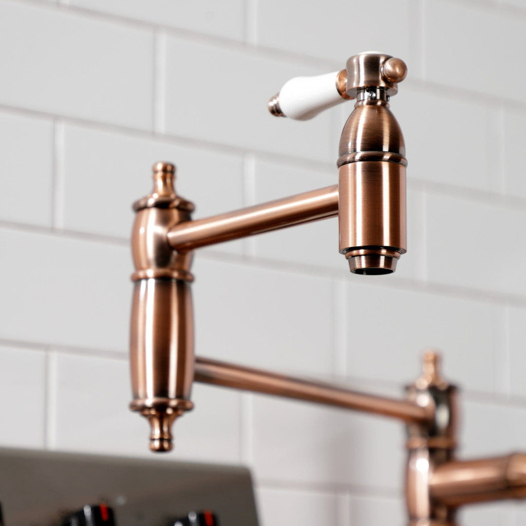 Bel-Air Two-Handle 1-Hole Deck Mount Pot Filler Faucet