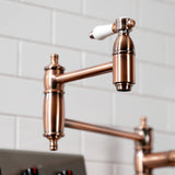 Bel-Air Two-Handle 1-Hole Deck Mount Pot Filler Faucet