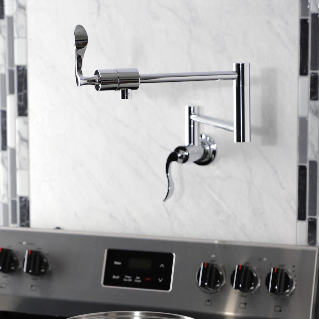 Century Two-Handle 1-Hole Wall Mount Pot Filler Faucet