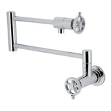 Fuller Two-Handle 1-Hole Wall Mount Pot Filler Faucet