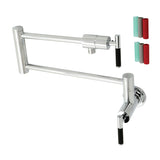 Kaiser Two-Handle 1-Hole Wall Mount Pot Filler Faucet