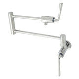 Silver Sage Two-Handle 1-Hole Wall Mount Pot Filler Faucet