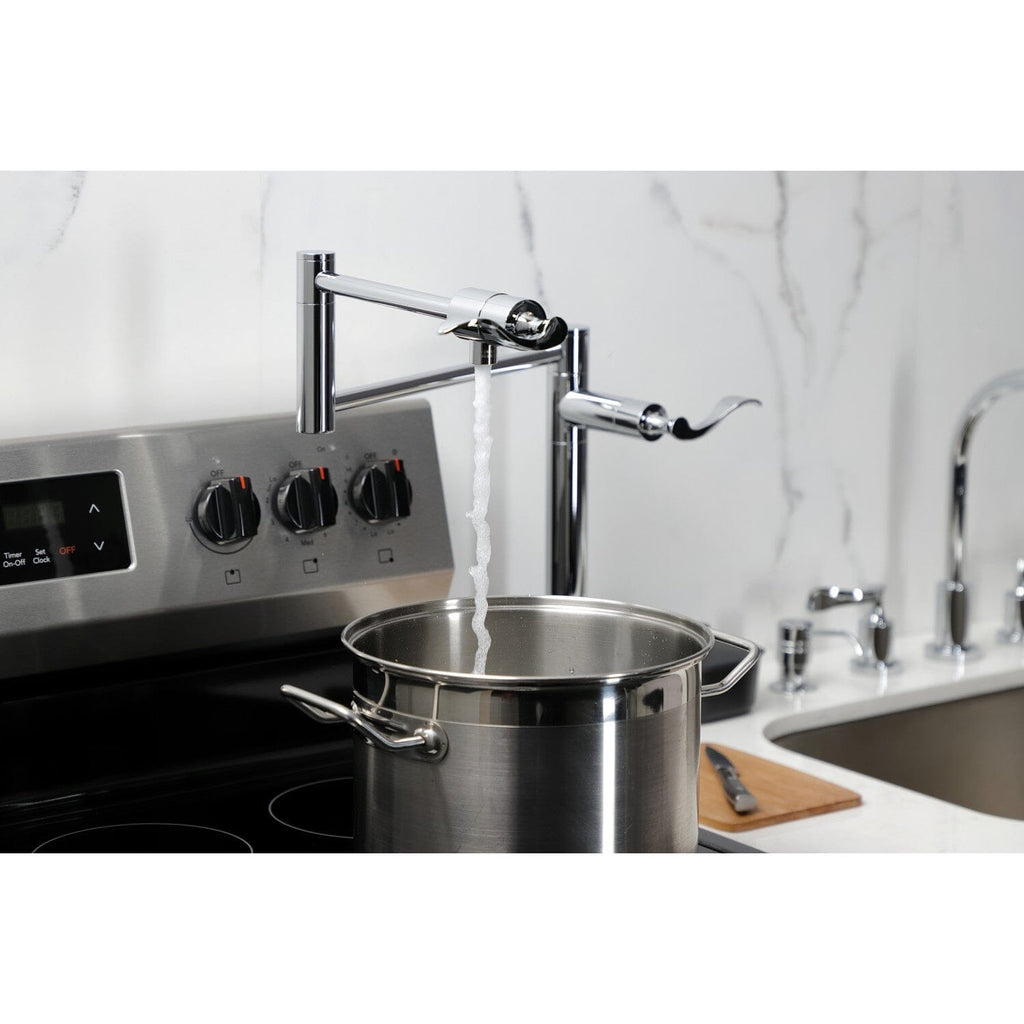 Century Two-Handle 1-Hole Deck Mount Pot Filler Faucet