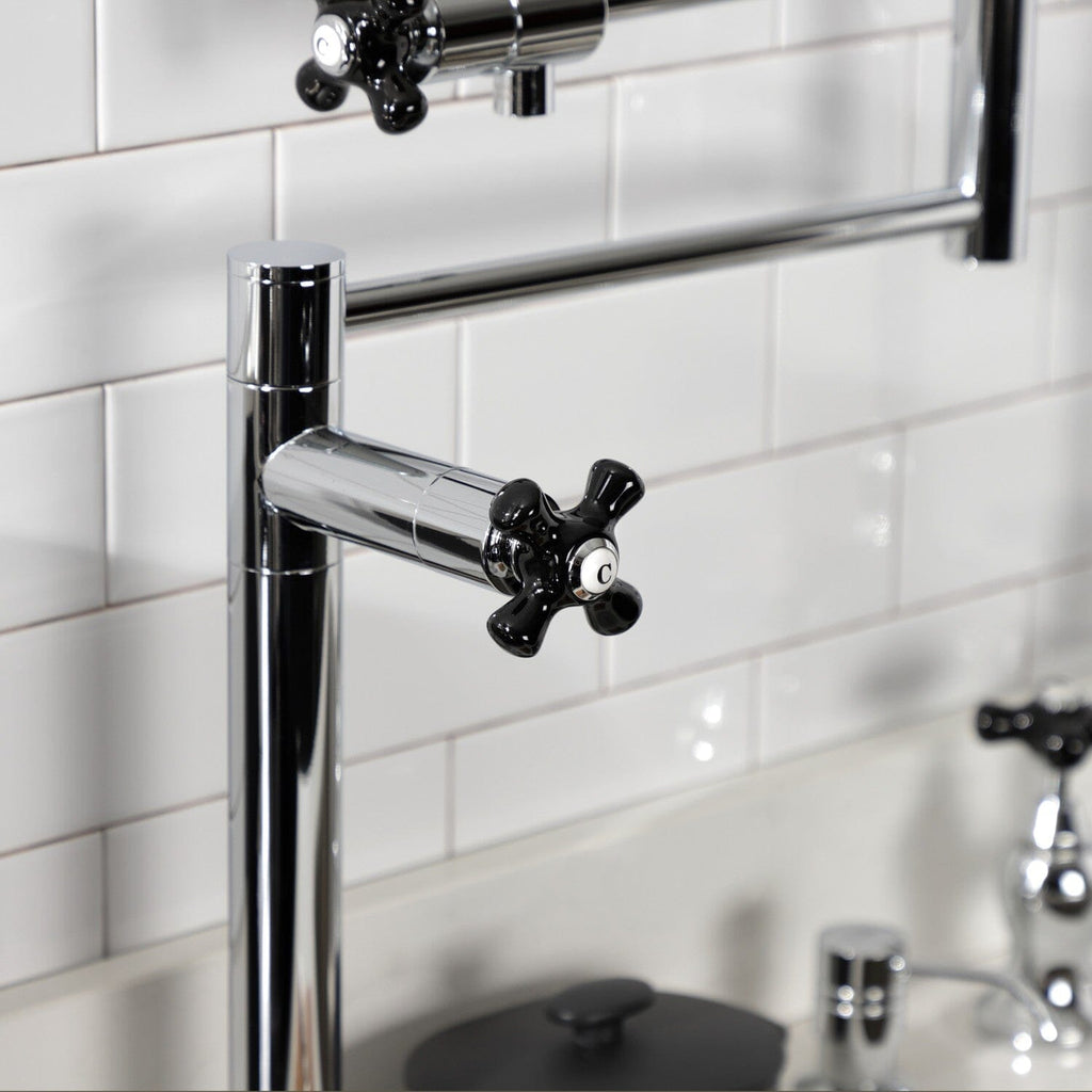Duchess Two-Handle 1-Hole Deck Mount Pot Filler Faucet