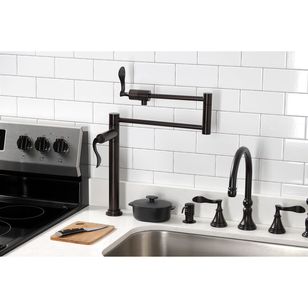 Century Two-Handle 1-Hole Deck Mount Pot Filler Faucet