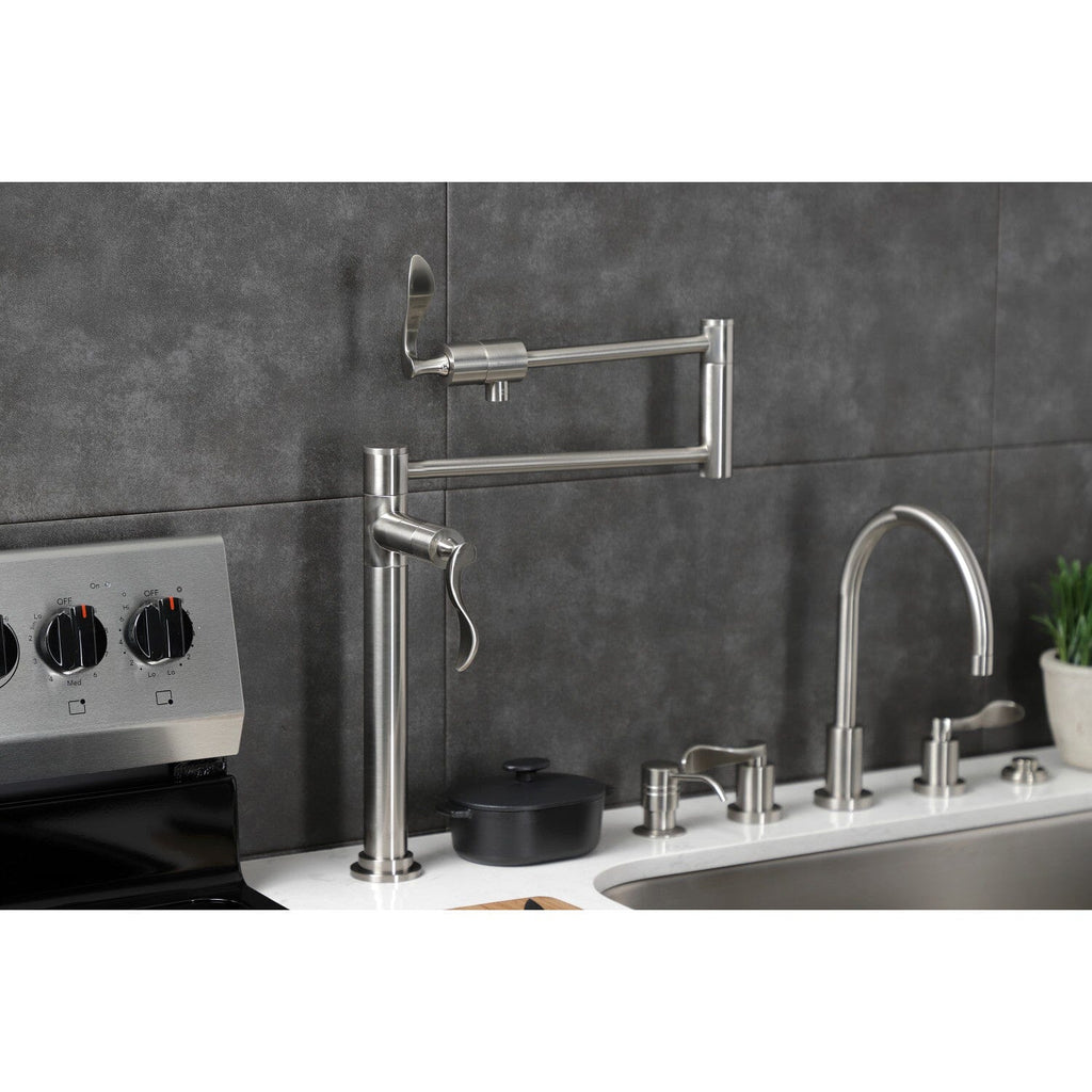 Century Two-Handle 1-Hole Deck Mount Pot Filler Faucet