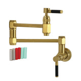 Kaiser Two-Handle 1-Hole Wall Mount Pot Filler Faucet