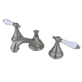 Royale Two-Handle 3-Hole Deck Mount Widespread Bathroom Faucet with Brass Pop-Up Drain