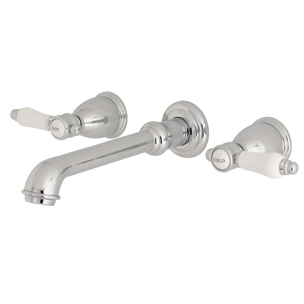 Bel-Air Double-Handle 3-Hole Wall Mount Bathroom Faucet