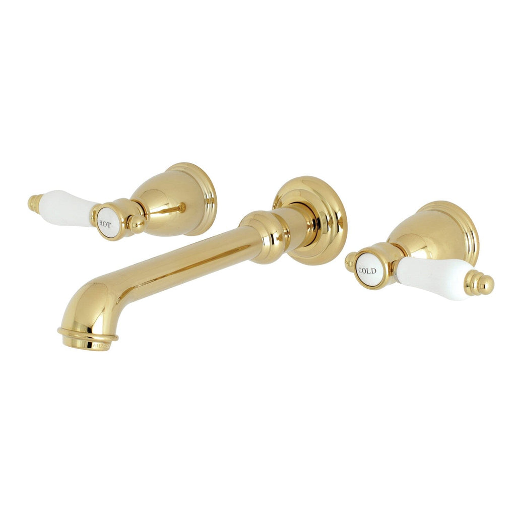 Bel-Air Double-Handle 3-Hole Wall Mount Bathroom Faucet