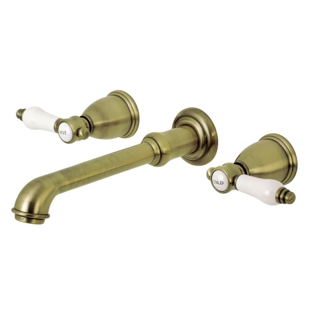 Bel-Air Double-Handle 3-Hole Wall Mount Bathroom Faucet