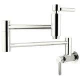 Concord Two-Handle 1-Hole Wall Mount Pot Filler Faucet