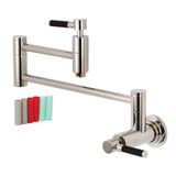 Kaiser Two-Handle 1-Hole Wall Mount Pot Filler Faucet