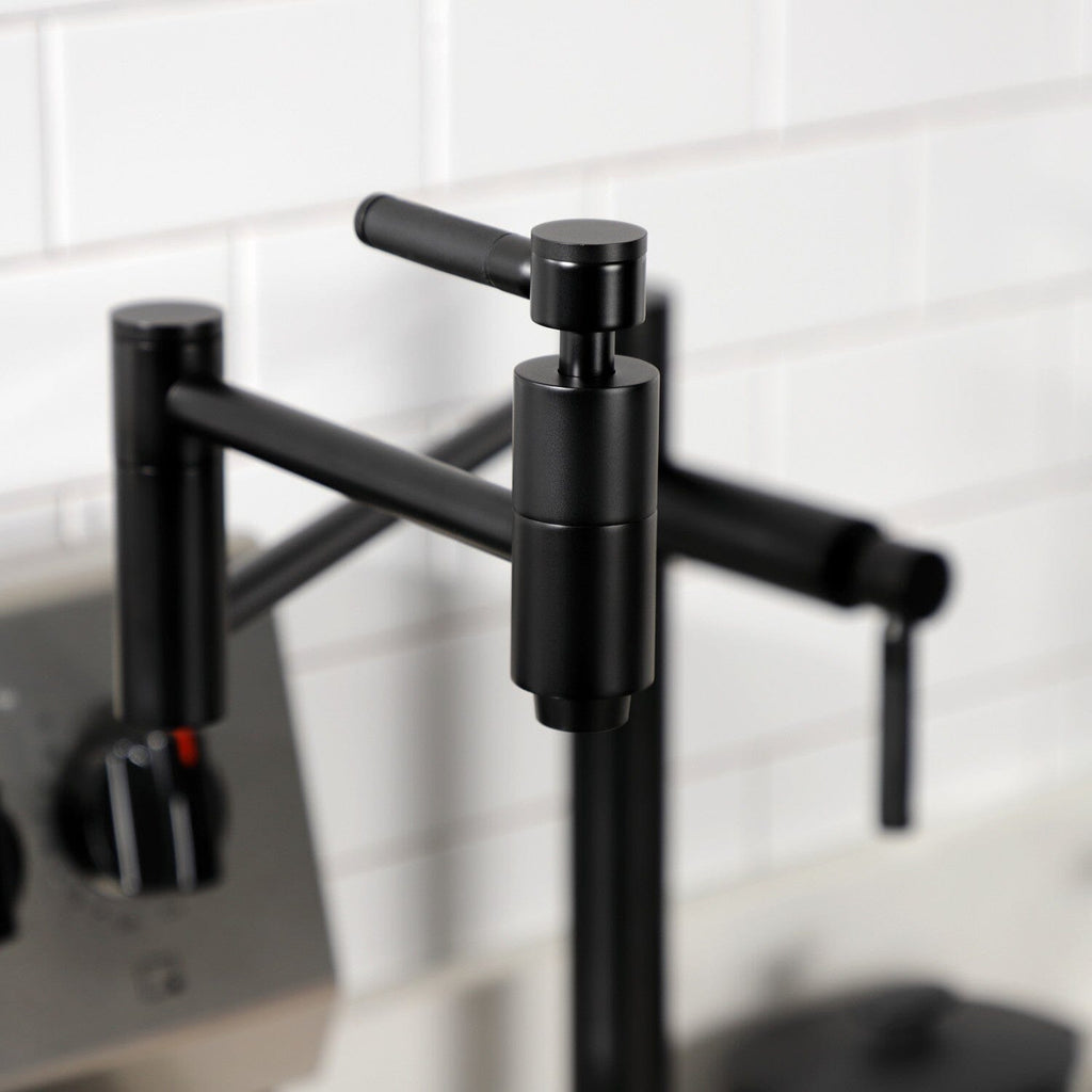 Kaiser Two-Handle 1-Hole Deck Mount Pot Filler Faucet