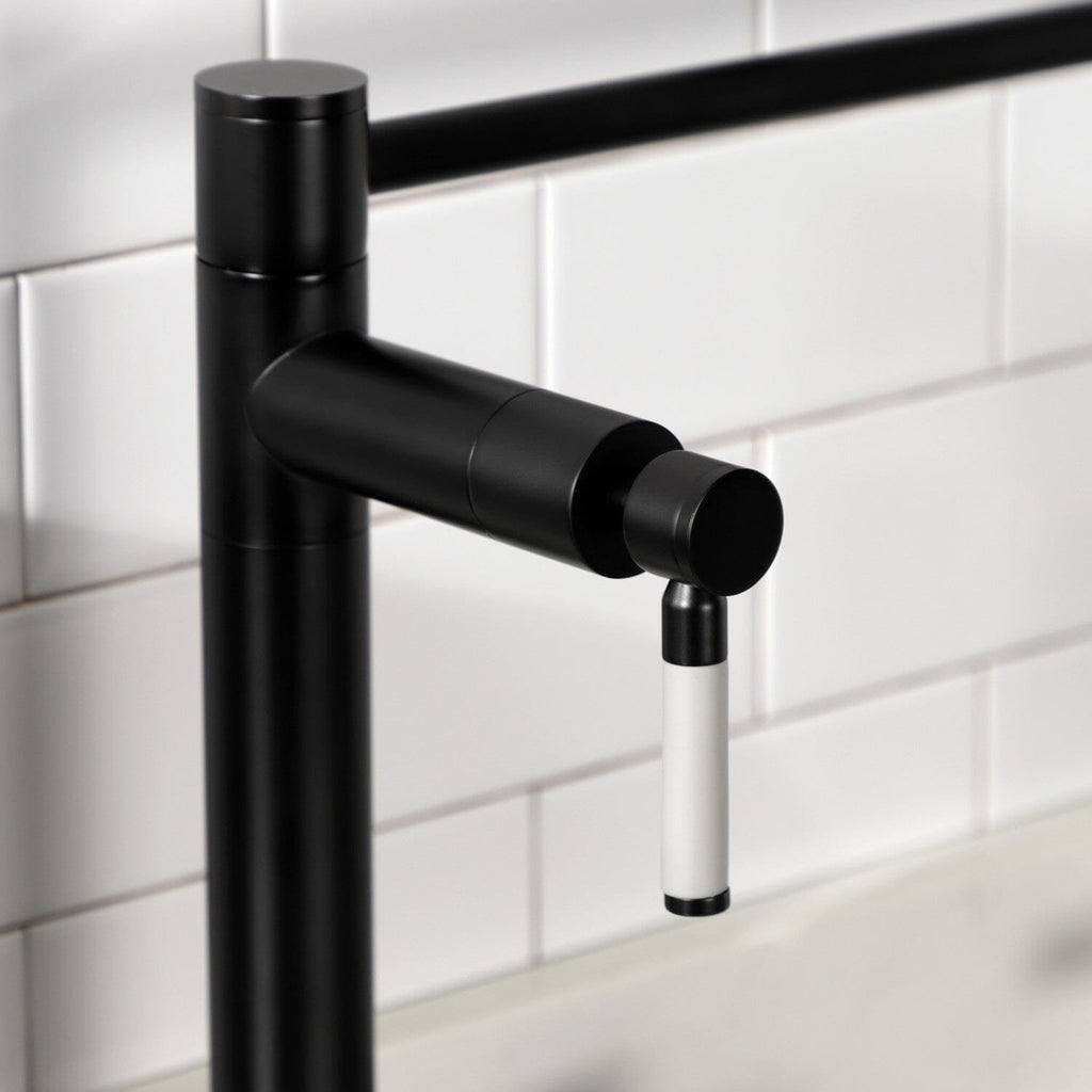 Kaiser Two-Handle 1-Hole Deck Mount Pot Filler Faucet