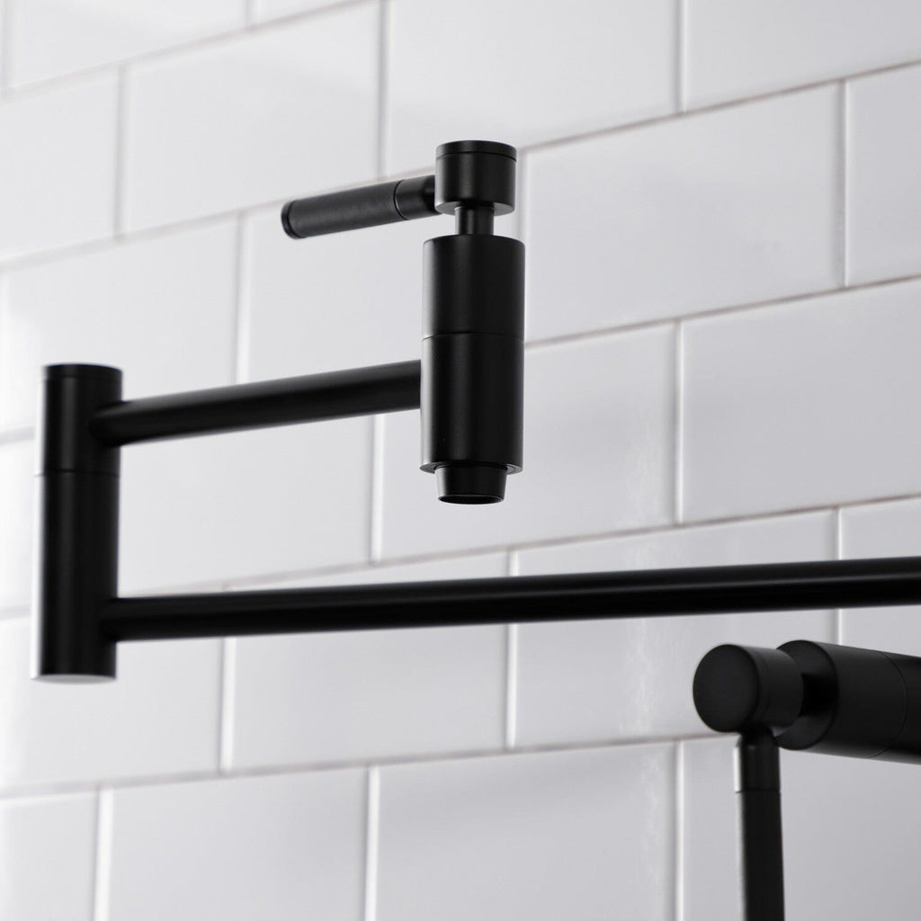 Kaiser Two-Handle 1-Hole Deck Mount Pot Filler Faucet