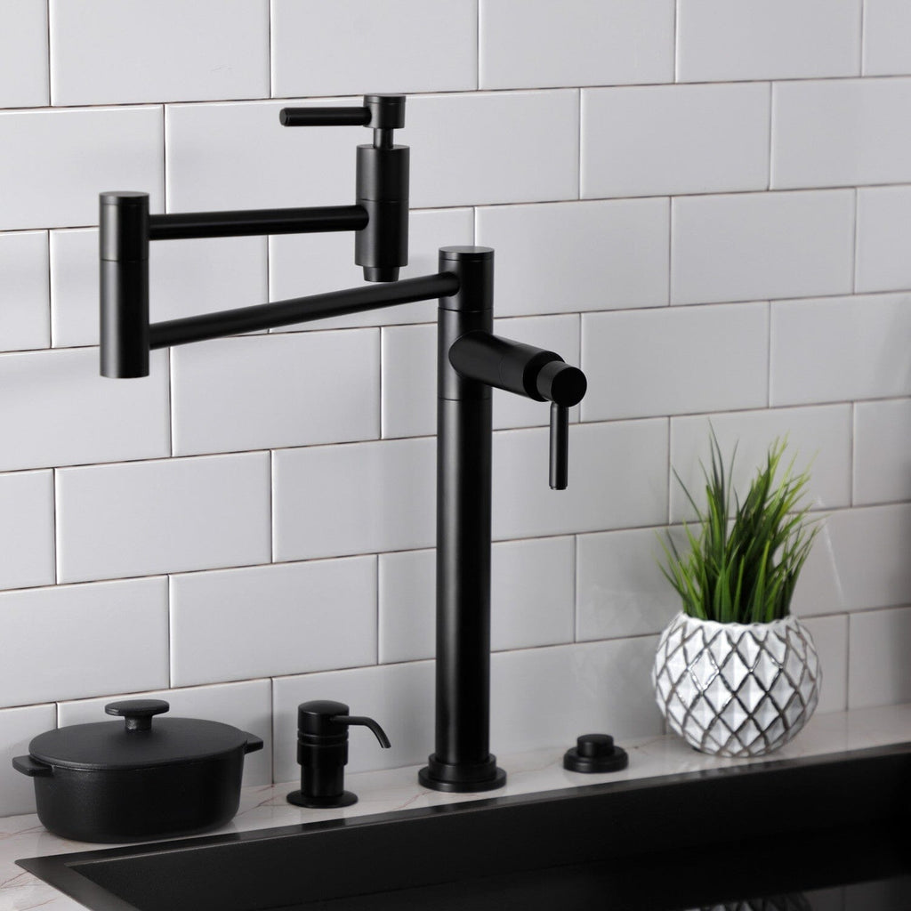 Concord Two-Handle 1-Hole Deck Mount Pot Filler Faucet