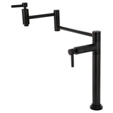 Concord Two-Handle 1-Hole Deck Mount Pot Filler Faucet
