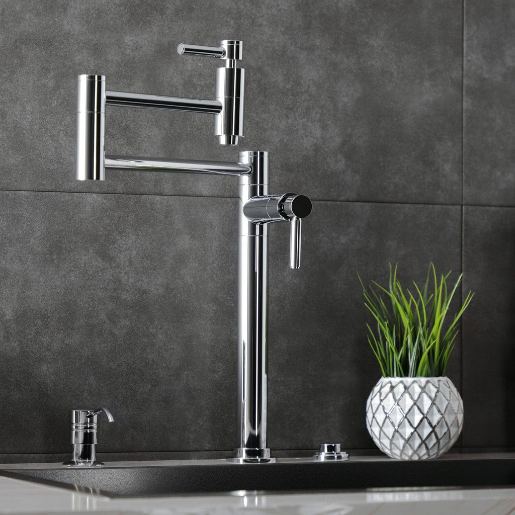 Concord Two-Handle 1-Hole Deck Mount Pot Filler Faucet