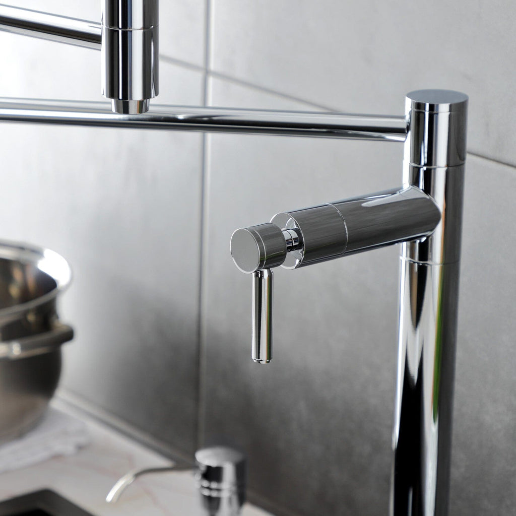 Concord Two-Handle 1-Hole Deck Mount Pot Filler Faucet