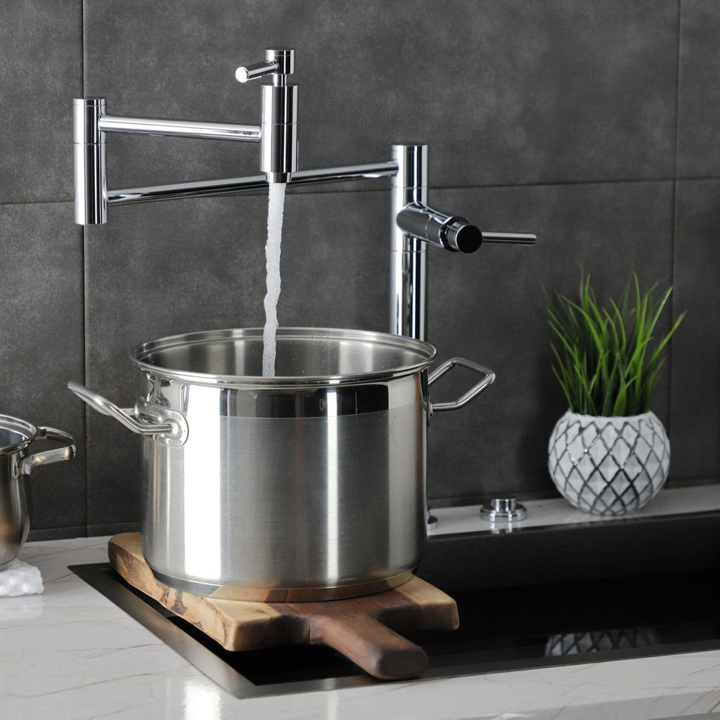 Concord Two-Handle 1-Hole Deck Mount Pot Filler Faucet