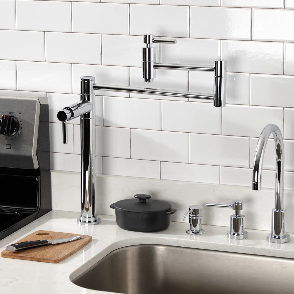 Concord Two-Handle 1-Hole Deck Mount Pot Filler Faucet