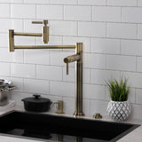 Concord Two-Handle 1-Hole Deck Mount Pot Filler Faucet