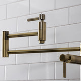 Concord Two-Handle 1-Hole Deck Mount Pot Filler Faucet
