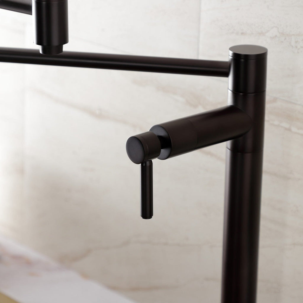 Concord Two-Handle 1-Hole Deck Mount Pot Filler Faucet