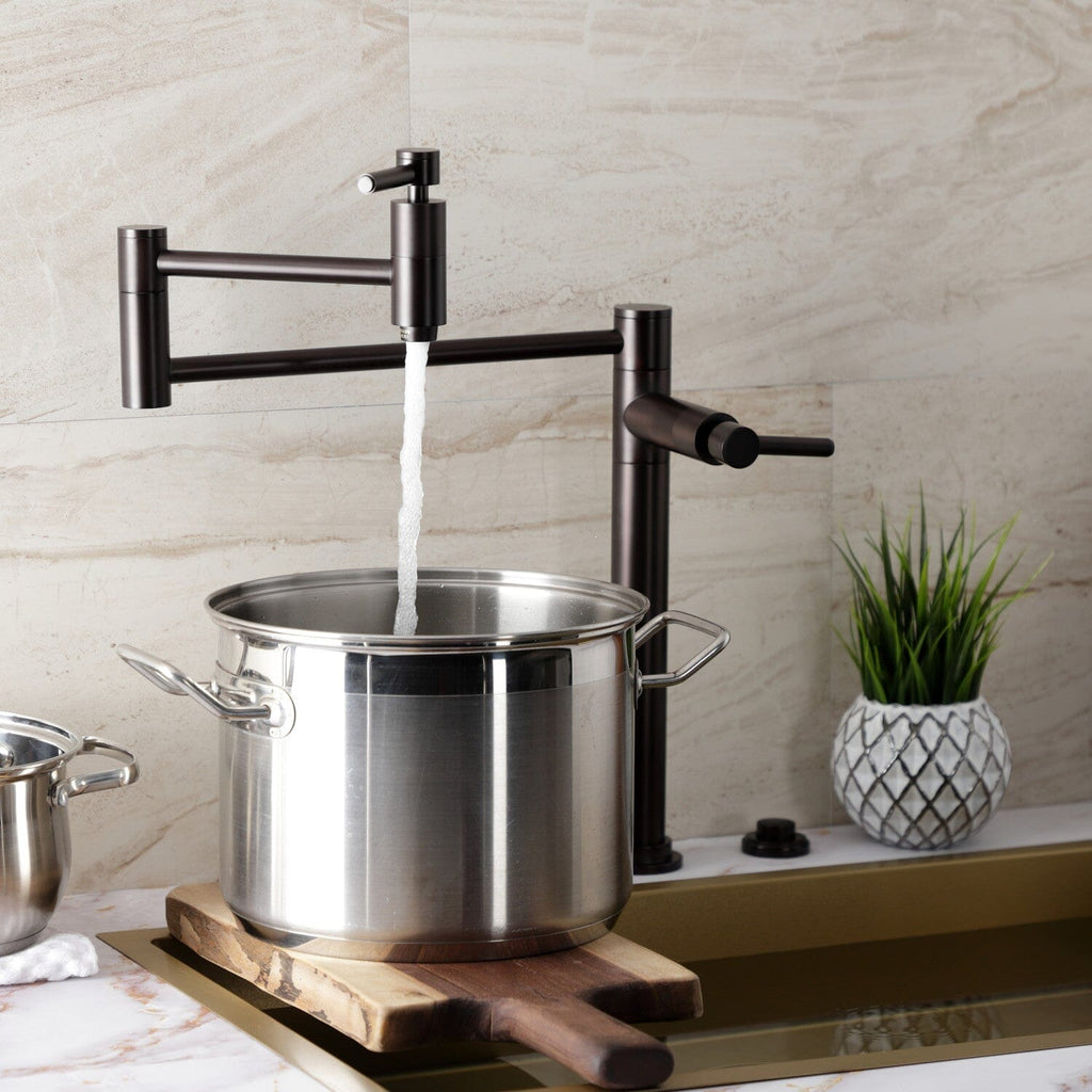 Concord Two-Handle 1-Hole Deck Mount Pot Filler Faucet