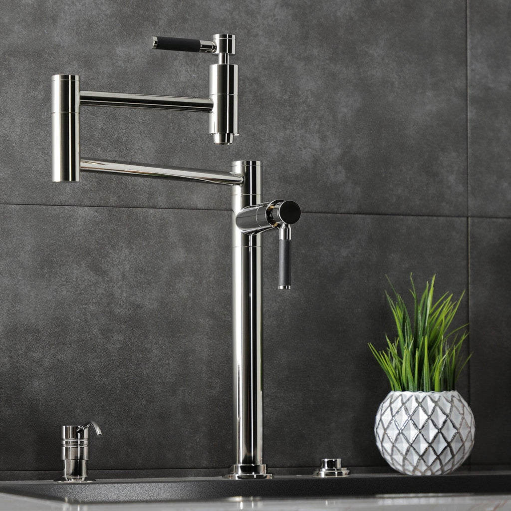 Kaiser Two-Handle 1-Hole Deck Mount Pot Filler Faucet