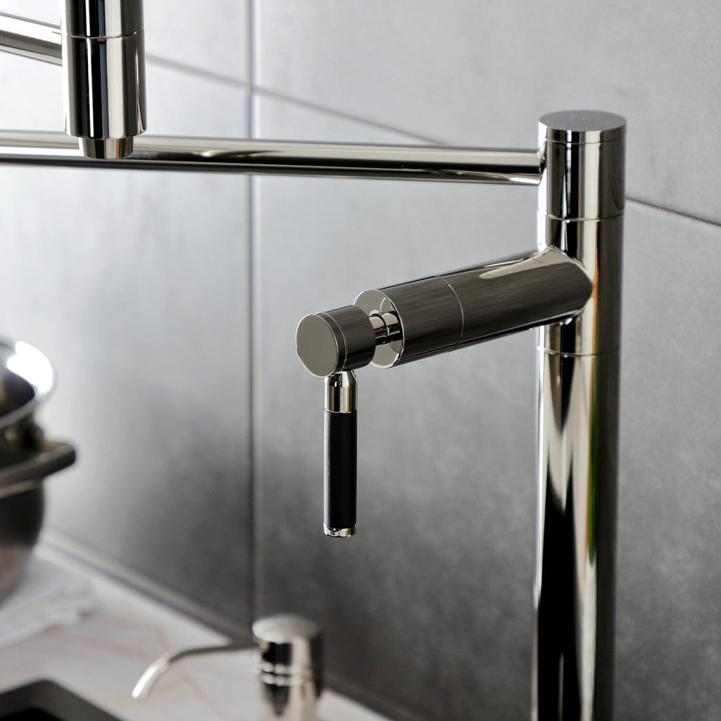 Kaiser Two-Handle 1-Hole Deck Mount Pot Filler Faucet