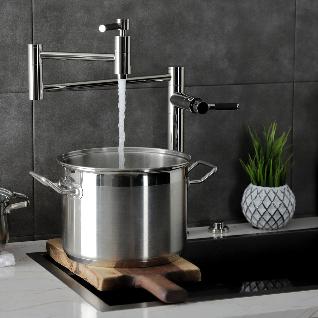 Kaiser Two-Handle 1-Hole Deck Mount Pot Filler Faucet