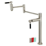 Kaiser Two-Handle 1-Hole Deck Mount Pot Filler Faucet