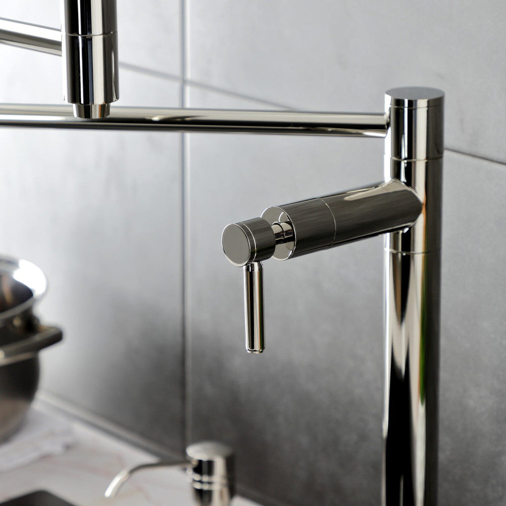 Concord Two-Handle 1-Hole Deck Mount Pot Filler Faucet