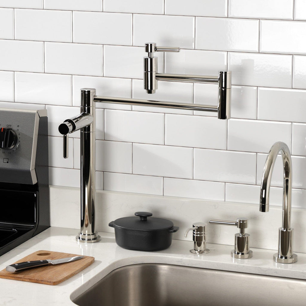 Concord Two-Handle 1-Hole Deck Mount Pot Filler Faucet