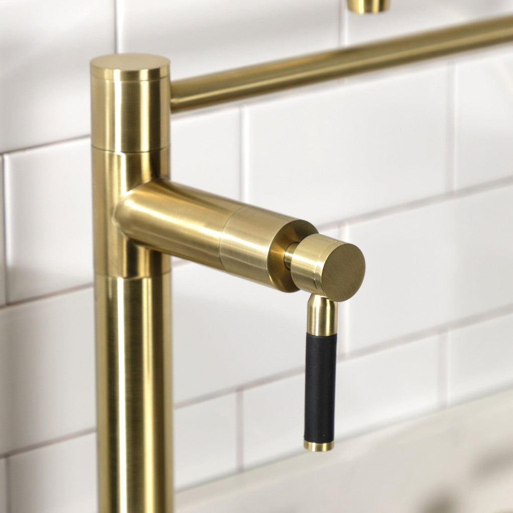 Kaiser Two-Handle 1-Hole Deck Mount Pot Filler Faucet