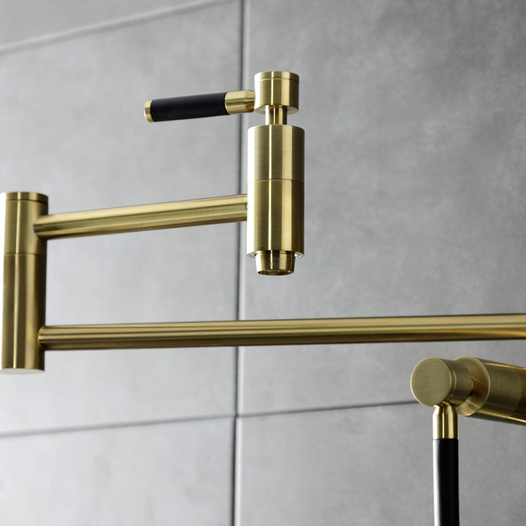 Kaiser Two-Handle 1-Hole Deck Mount Pot Filler Faucet