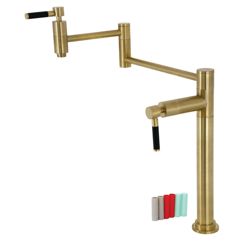 Kaiser Two-Handle 1-Hole Deck Mount Pot Filler Faucet